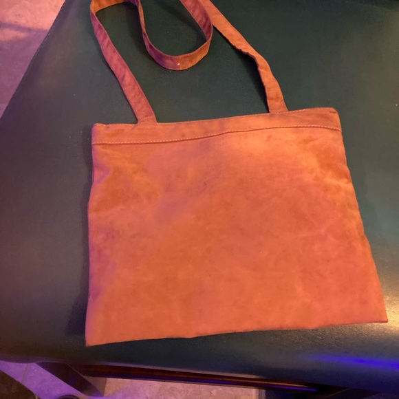 Vintage dark pink Reva Ultra Suede Shoulder Bag Clutch - Picture 5 of 9